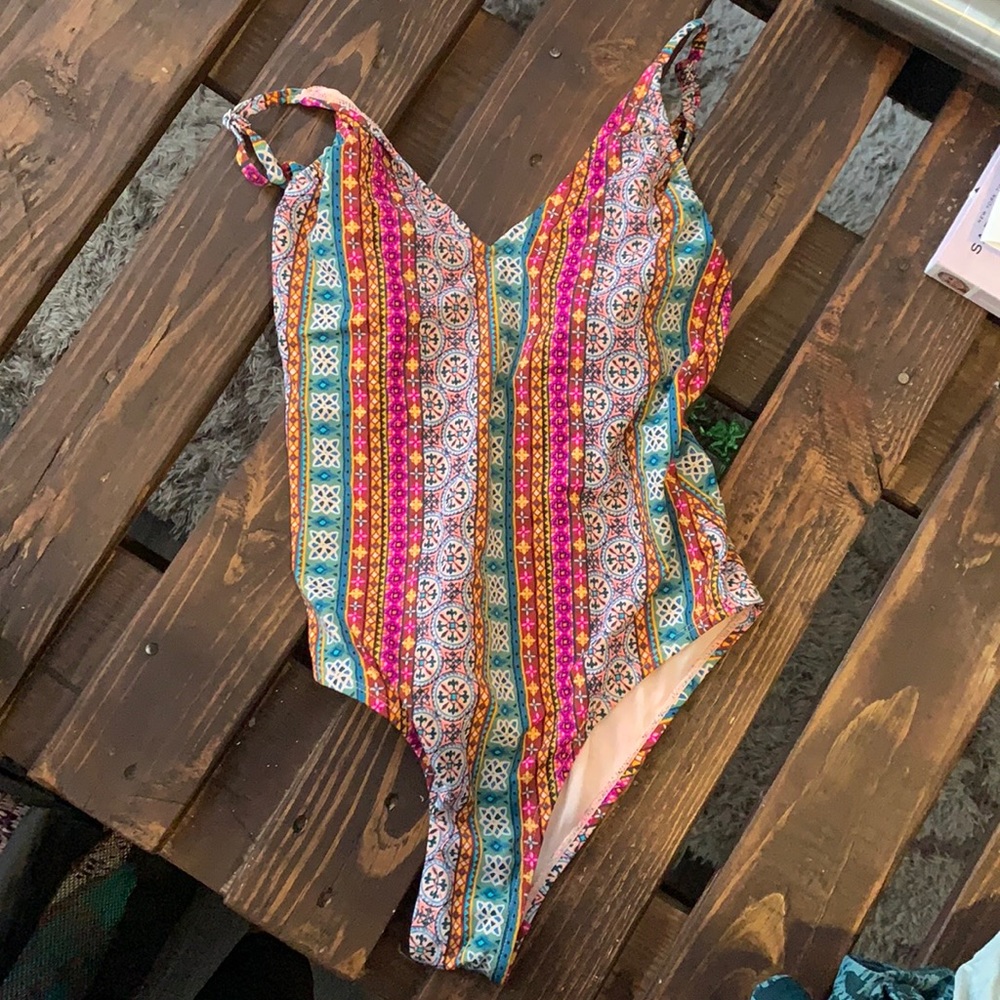 Boho one piece swimsuit